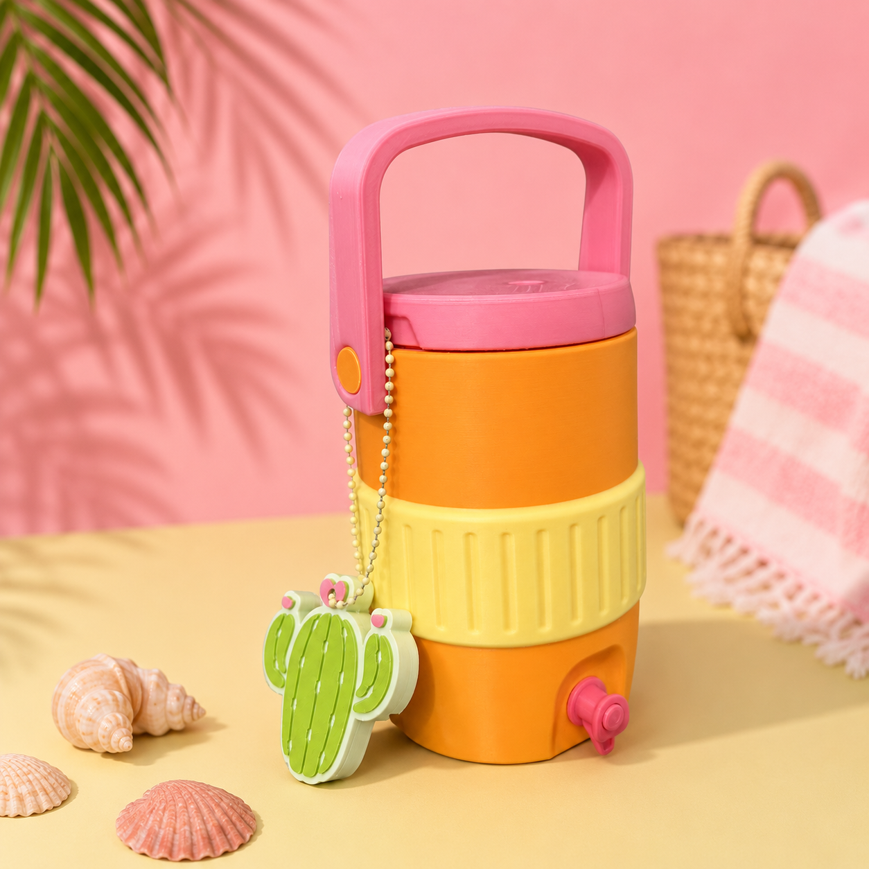 Sunset Can Cooler with Opener – Sustainable PLA Beverage Holder 330 ml