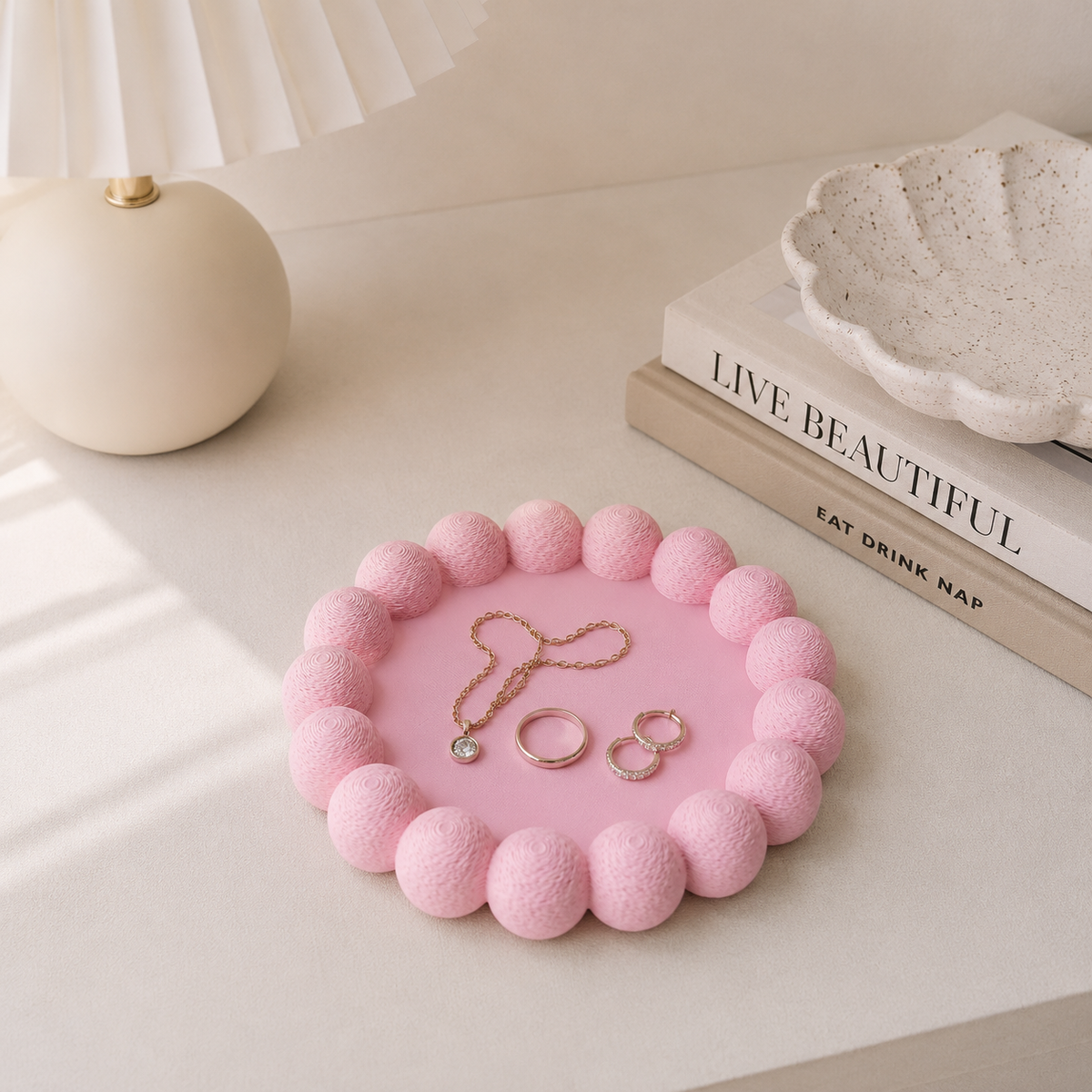 Bubble Trinket Tray – 3D Printed Jewelry Dish, Cute Modern Organizer & Home Decor