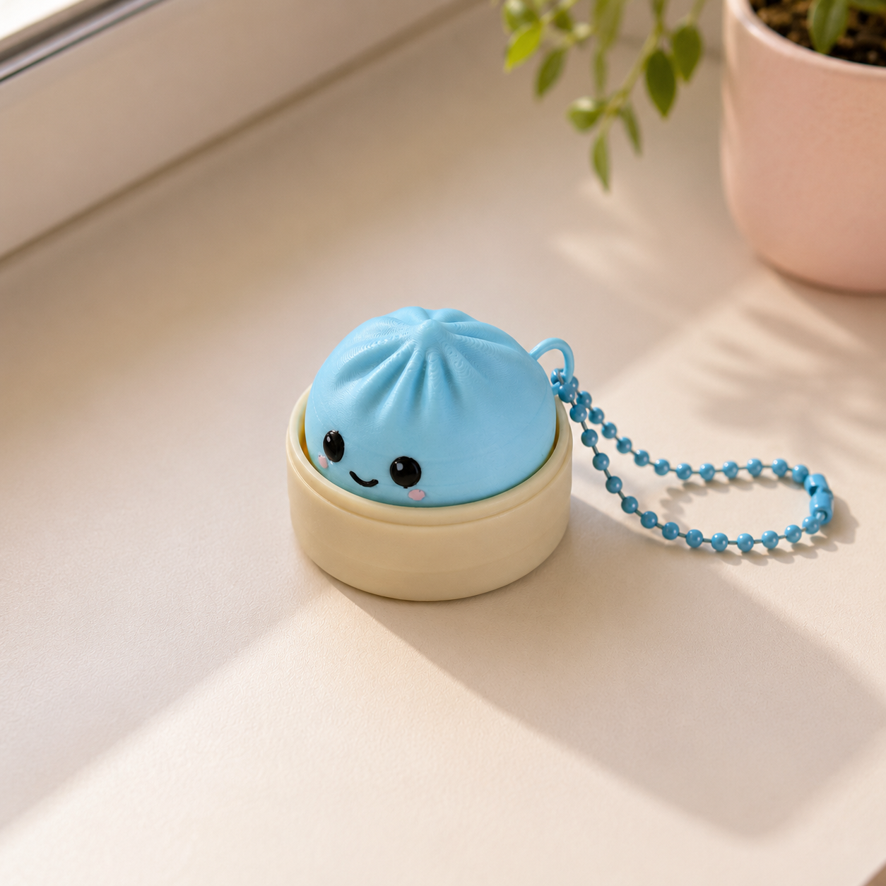 Dumpling Squishy Clicker green – Handmade 3D Printed Fidget 4 cm