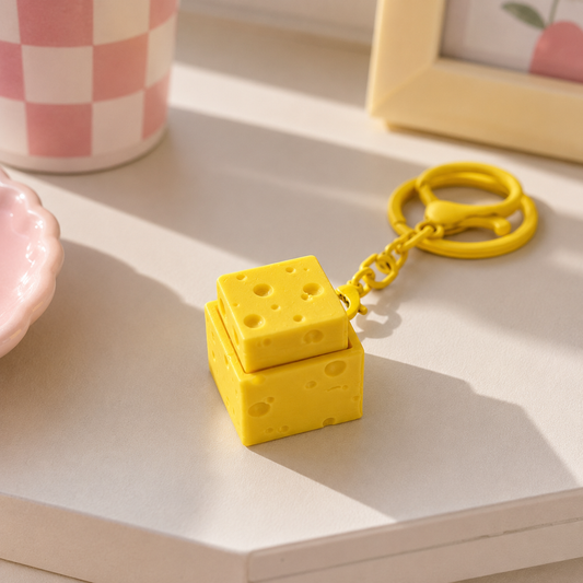 Cute Cheese Clicker – Handmade 3D Printed Fidget 2 cm