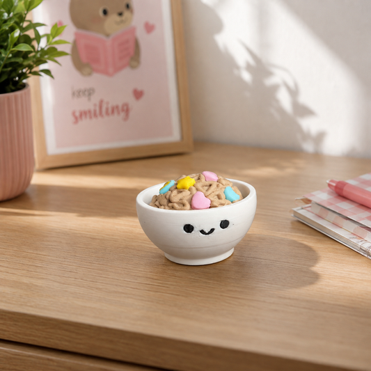 Cereal Bowl Clicker – 3D Printed Fidget Toy PLA