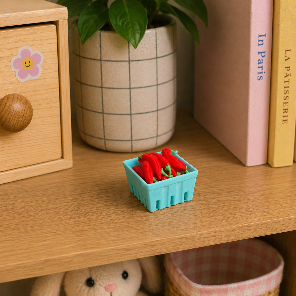 Chili basket Clicker – 3D Printed Fidget Toy PLA